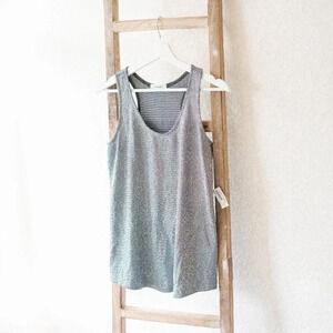 NWT CHERISH HOLOGRAPHIC SEQUIN RACERBANK TANK CAMI TOP SZ S
